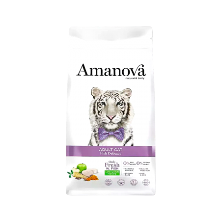 Amanova Cat Dry Food White Fish Adult 6kg