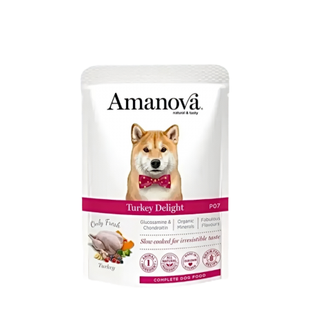 Amanova Dog Pouch Grain-Free Turkey 100g (6 packs)