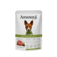 Amanova Dog Pouch Lamb & Pork 100g (6 packs)