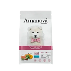 Amanova Dog Dry Food Sensitive Salmon Puppy 2kg Amanova Dog Dry Food Sensitive Salmon Puppy 2kg