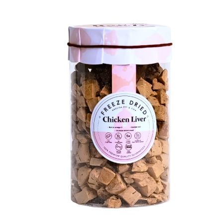 Amelisa Pet & Co Pets Rawly Bites Chicken Liver Classic 100g (2 tubs)