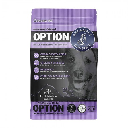 Annamaet Dog Option Salmon and Brown Rice Dry Food 11.34kg