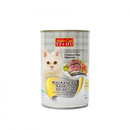 Aristo Cats Fresh Mackerel And Sardine In Jelly 400g carton (24 Cans)