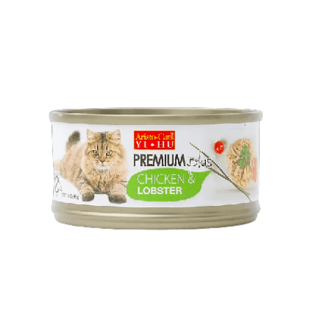 Aristo Cats Premium Plus Chicken & Lobster 80g Carton (24 Cans)