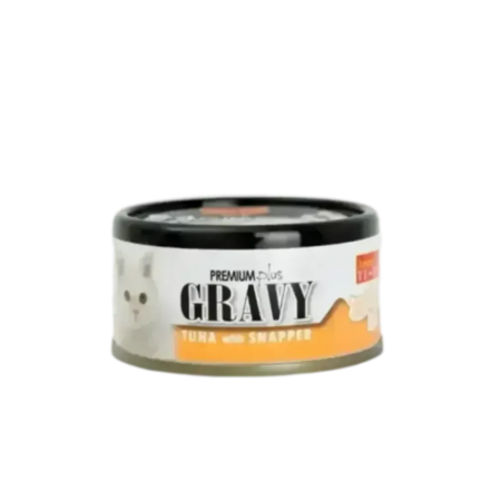 Aristo Cats Premium Plus Gravy Tuna w/Snapper 80g (24 cans)