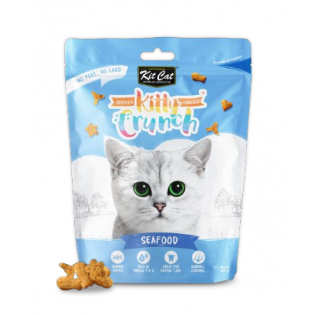 Kit Cat Kitty Crunch Seafood Flavour 60g (3 Packs)