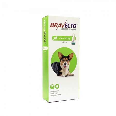 Bravecto Dog Flea & Tick Spot On M Dog (500mg)