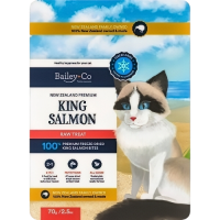 Bailey+Co Cat Treats Freeze Dried Raw King Salmon 70g Bailey+Co Cat Treats Freeze Dried Raw King Salmon 70g