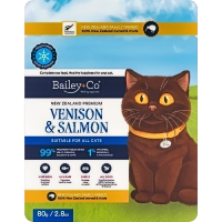 Bailey+Co Cat Treats Freeze Dried Raw Venison & Salmon 80g