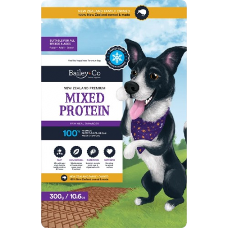 Bailey+Co Dog Freeze Dried Meal Enhancer Mixed Protein 300g