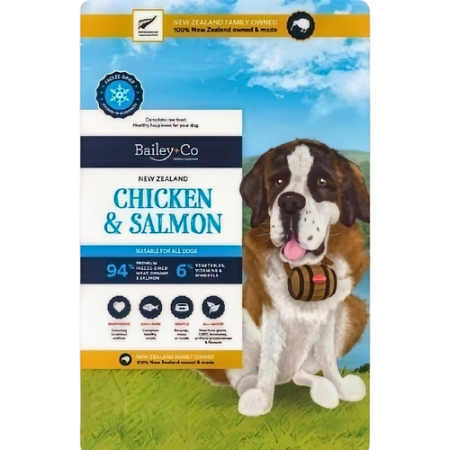 Bailey+Co Dog Freeze Dried Raw Chic & Salmon Diet 908g