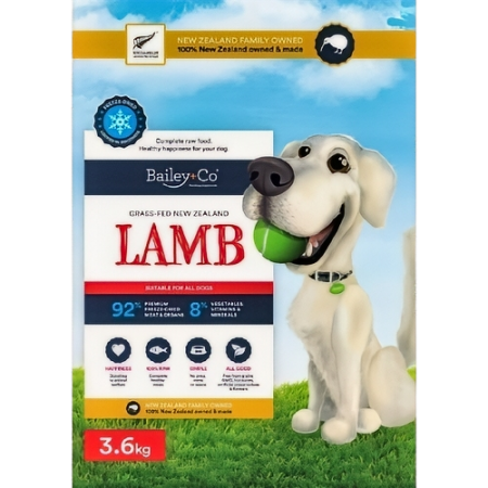 Bailey+Co Dog Freeze Dried Raw Lamb Diet 3.6kg
