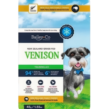 Bailey+Co Dog Treats Freeze-Dried Venison Training Aid 50g