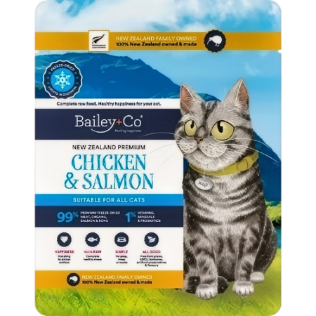 Bailey+Co Cat Freeze Dried Raw Chic & Salmon Diet 320g