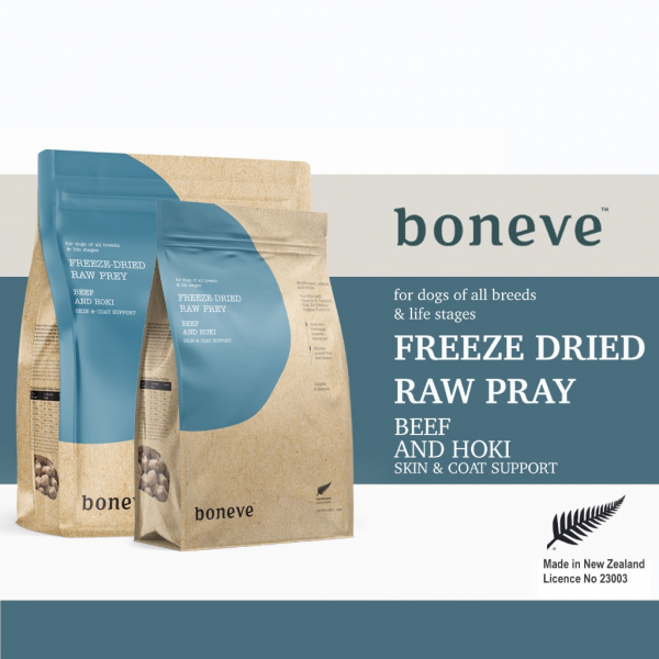 Boneve Dog Freeze-Dried Beef & Hoki 340g