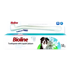 Bioline Dental Care Set w/Liquid Calcium for Cats & Dogs 50g