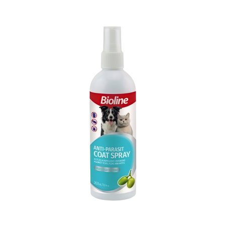 Bioline Spray Anti Parasite Coat for Cats & Dogs 207ml