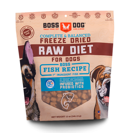 Boss Dog Fish Recipe Freeze Dried Dog Food 340.19g