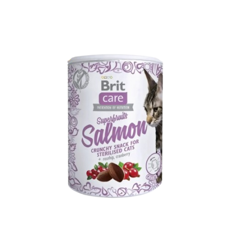 Brit Care Cat Treat Salmon w/Rosehip & Cranberry 100g x2
