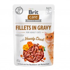 Brit Care Cat Fillets in Gravy with Hearty Duck 85g