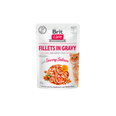 Brit Care Cat Fillets in Gravy with Savory Salmon in Jelly 85g
