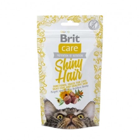 Brit Care Cat Treats Functional Snack Shiny Hair 50g