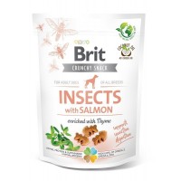 Brit Care Crunchy Cracker Insects with Salmon Enriched with Thyme Dog Treats  200g