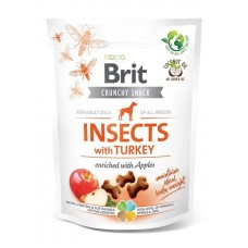 Brit Care Crunchy Cracker Insects with Turkey and Apples Dog Treats 200g