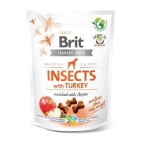 Brit Care Crunchy Cracker Insects with Turkey and Apples Dog Treats 200g (3 Packs)