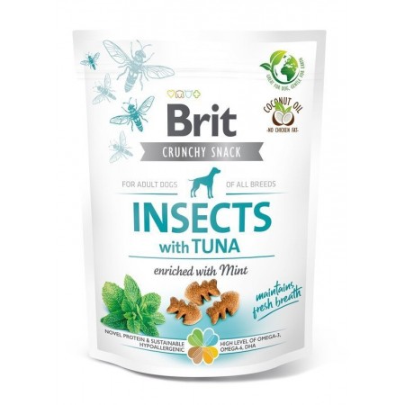 Brit Care Dog Crunchy Cracker Insects w/Tuna Enriched w/ Mint 200g x2