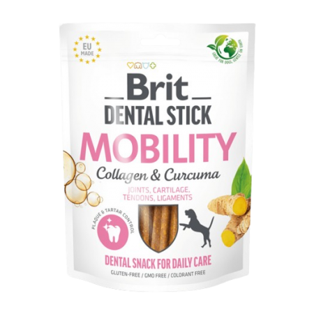 Brit Care Dog Dental Stick Mobility w/Curcuma & Collagen 251g x2