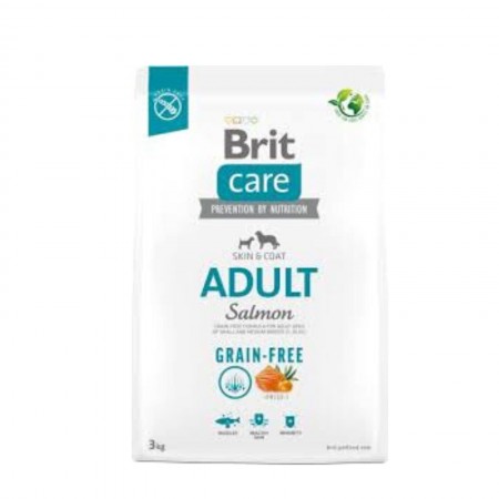 Brit Care Dog Grain-free Salmon and Potato Adult 3kg (2 bags)