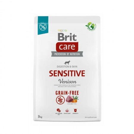 Brit Care Dog Grain-free Sensitive Venison & Potato 3kg (2 bags)