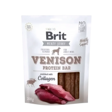 Brit Care Dog Treat Meaty Jerky Venison Protein Bar 200g Brit Care Dog Treat Meaty Jerky Venison Protein Bar 200g