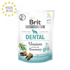 Brit Care Functional Snack Dental Vension Dog Treats 150g (2 Packs)