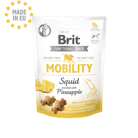 Brit Care Functional Snack Mobility Squid Dog Treats 150g