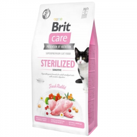 Brit Care Grain-Free Sterilized Sensitive Cat Dry Food 7kg