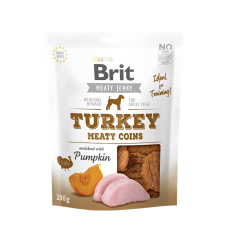 Brit Care Meaty Jerky Turkey Meaty Coins Dog Treats 200g