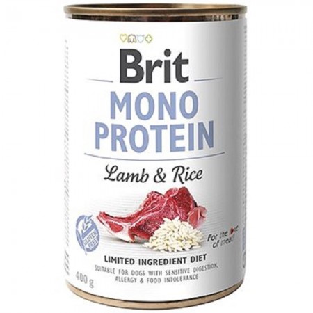 Brit Care Mono Protein Lamb & Rice 400g (6 Cans)