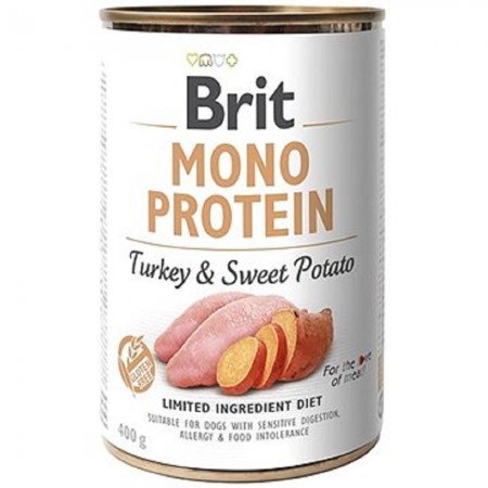 Brit Care Mono Protein Turkey & Sweet Potato 400g (6 Cans)
