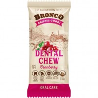 Bronco Dog Treats Dental Chew Cranberry 18g (10 Packs)