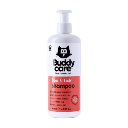 Buddycare Cat Shampoo Flea & Tick 500ml