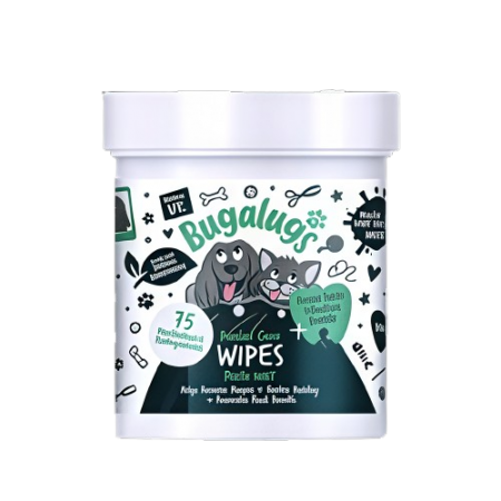 Bugalugs Pets Dental Care Wipes Fresh Mint (75 pcs)