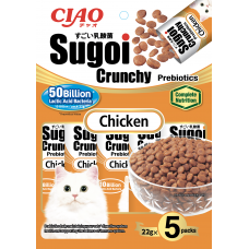 CIAO Sugoi Crunchy Chicken Flavor Plus Prebiotics 22g x 5 