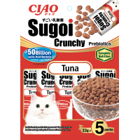 CIAO Sugoi Crunchy Tuna Flavor Plus Prebiotics 22g x 5 (3 packs)