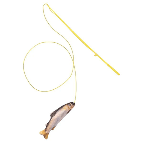 Marukan Cat Toy Matatabi Fishing Rod Sweetfish
