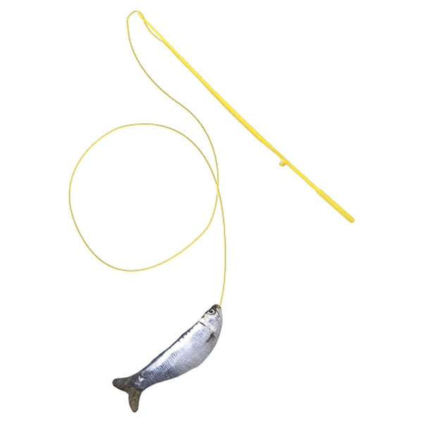 Marukan Cat Toy Matatabi Fishing Rod Sardine
