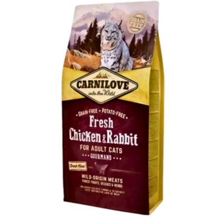 Carnilove Cat Grain-Free Fresh Chicken & Rabbit Gourmands 6kg