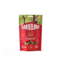 Carnilove Cat Treats Crunchy Duck enriched w/Raspberries Snack 50g (3 packs)