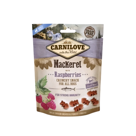 Carnilove Dog Crunchy Snack Mackerel w/Raspberries 200g x3